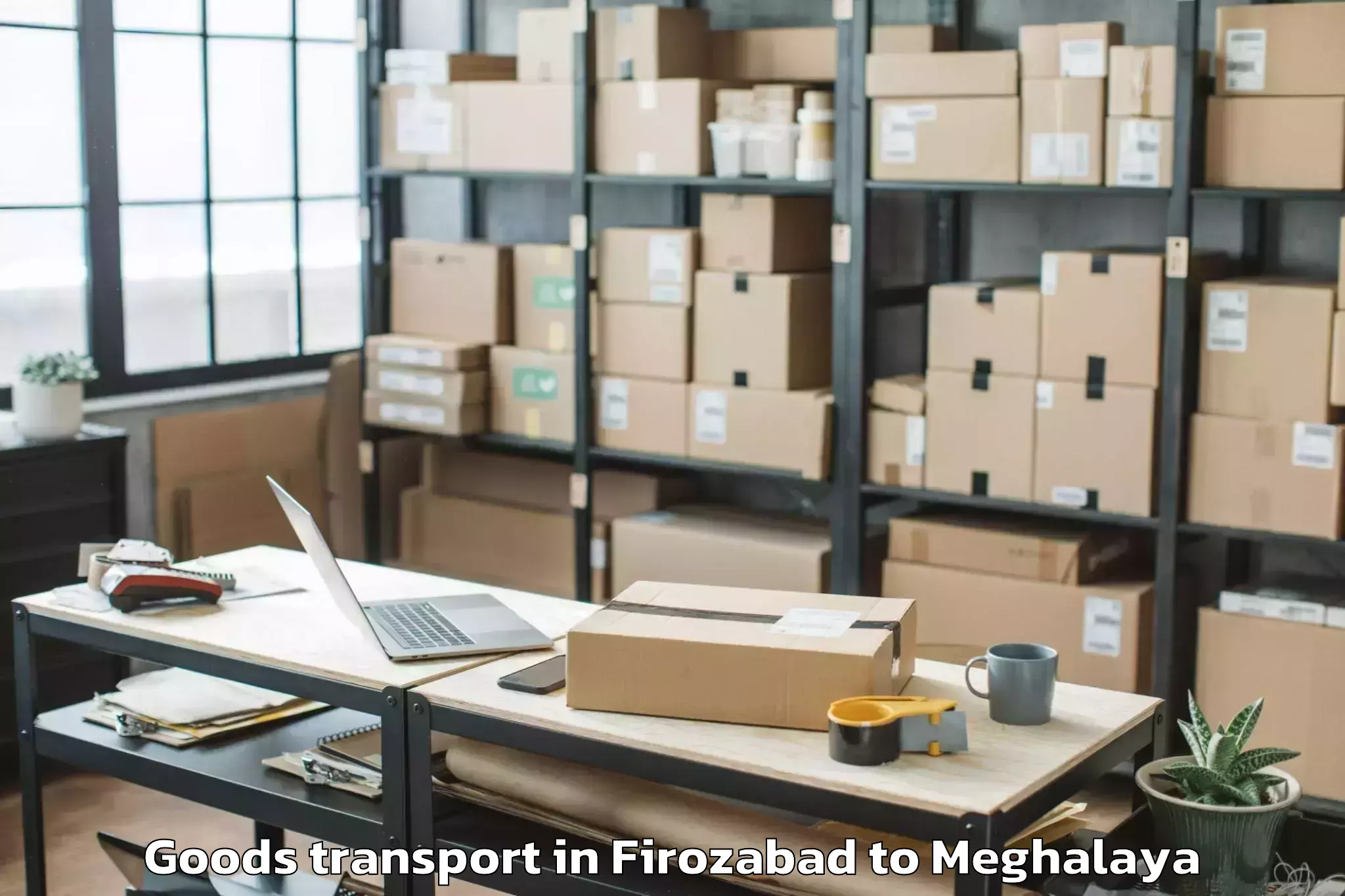 Quality Firozabad to Khliehriat Goods Transport